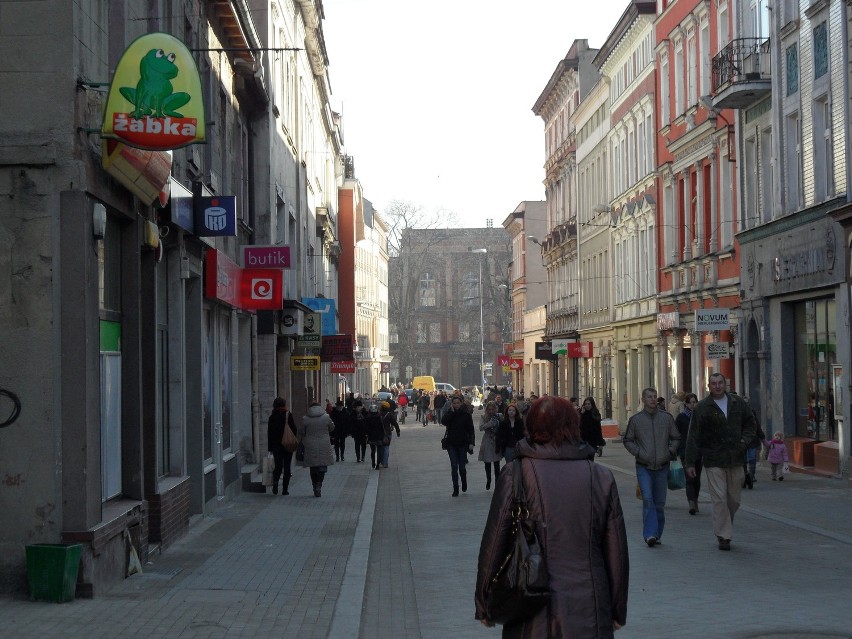Ulica Krakowska - główny deptak Tarnowskich Gór