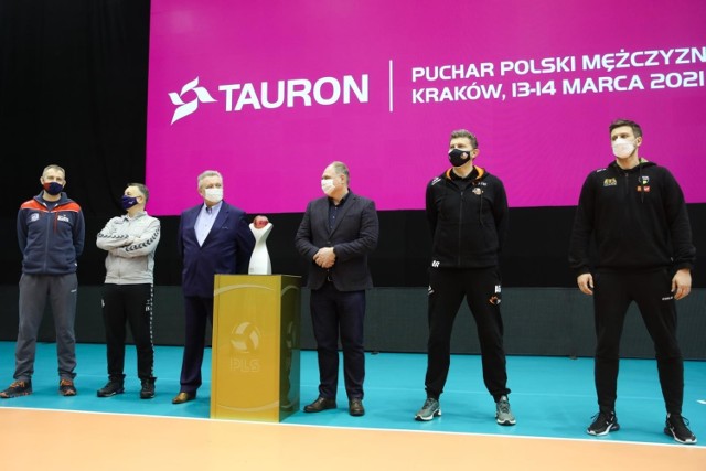 Konferencja prasowa przed finałowym turniejem Tauronu Pucharu Polski w siatkówce mężczyzn