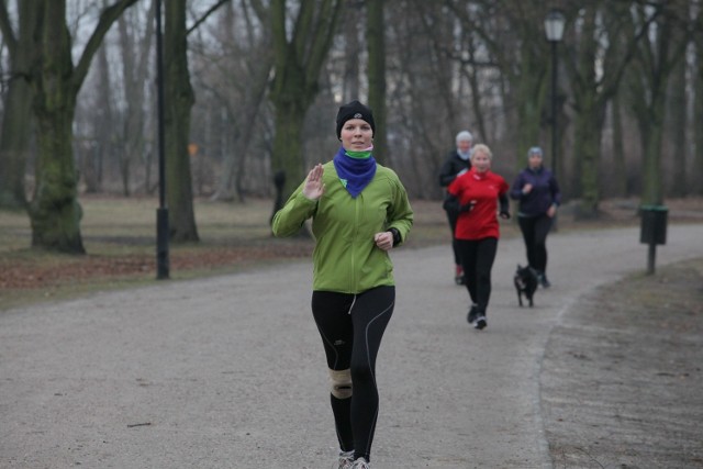 Parkrun Łódź. Bieg w parku Poniatowskiego - 17 stycznia 2015