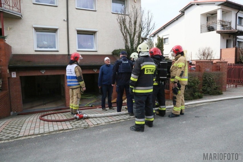 Pożar w domowej saunie w Opolu. Jedna osoba została ranna 