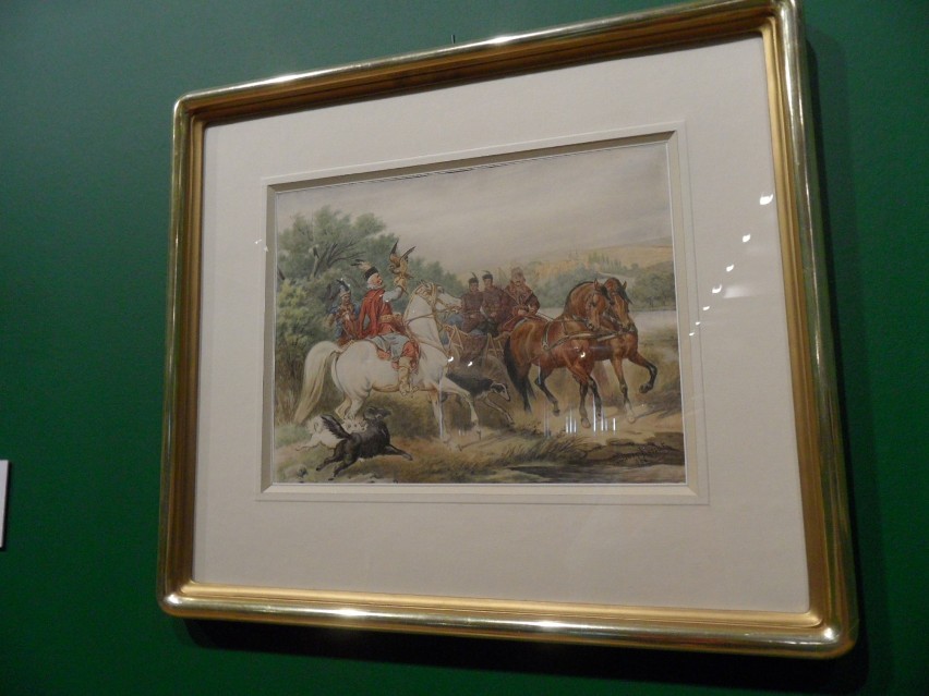Juliusz Kossak w Bytomiu: Muzeum Górnośląskie kupiło szkic do obrazu "Nauka polowania z sokołem"