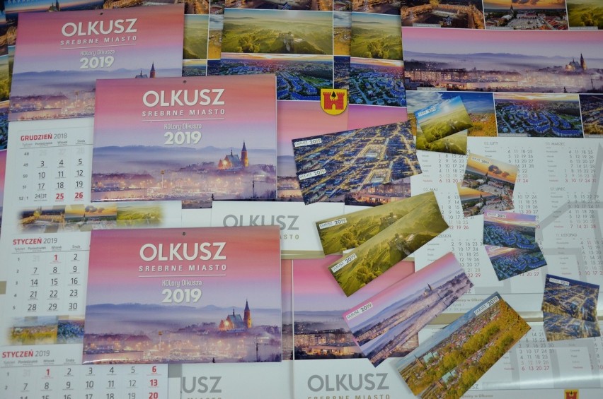 Piękny kalendarz z lotniczymi fotografiami Olkusza