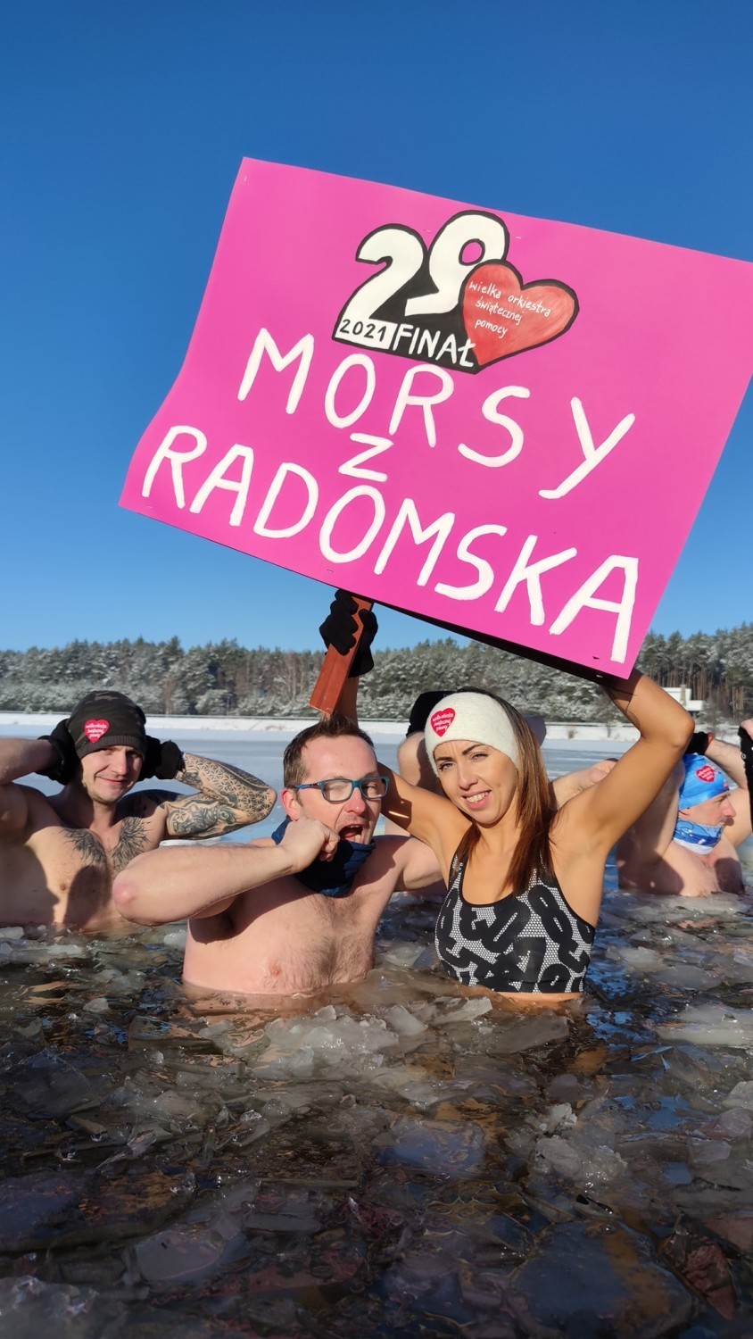 WOŚP Radomsko 2021: Orkiestrowe morsowanie Morsów z Radomska...