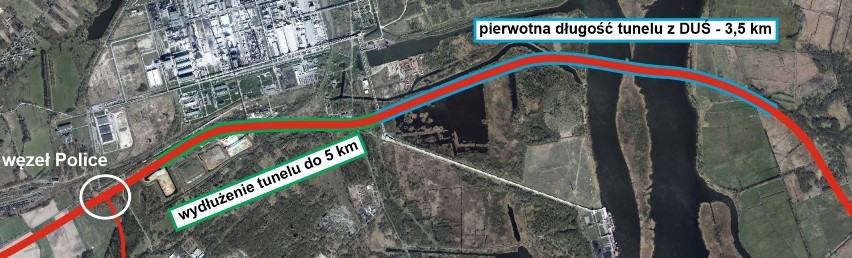 Tunel na obwodnicy drogowej Szczecina i Polic będzie dłuższy 