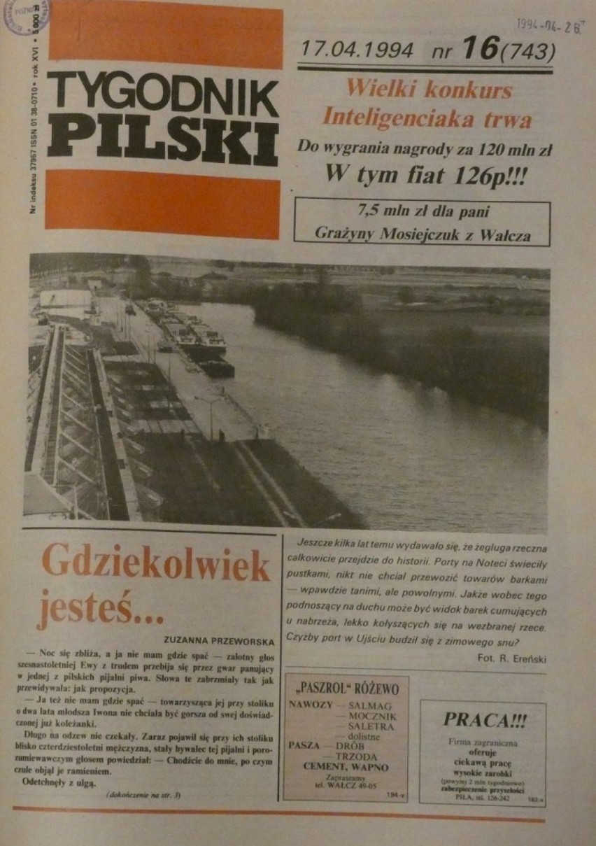 Życie na wysypisku i problemy z dziećmi. Tygodnik Pilski, 1994 rok