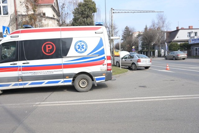 Wypadek na ul. Piłsudskiego w Grudziądzu