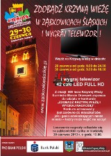 Ząbkowice Śląskie: Telewizor do wygrania przez odwiedzających Krzywą Wieżę