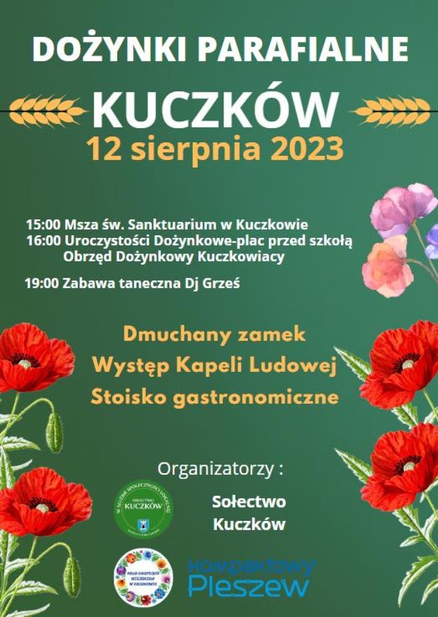 Dożynki parafialne w Kuczkowie odbędą się 12 sierpnia
