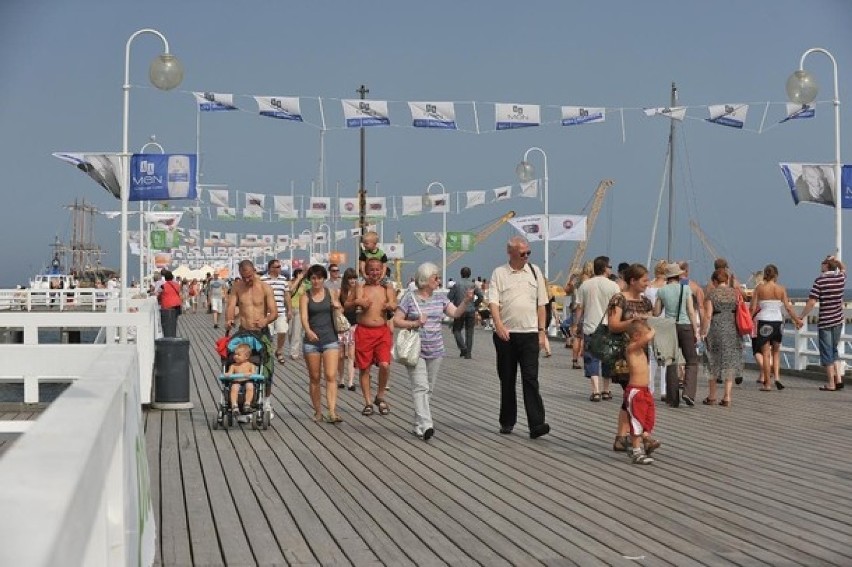 Sopot. Molo w nocy płatne, ale spokojniejsze