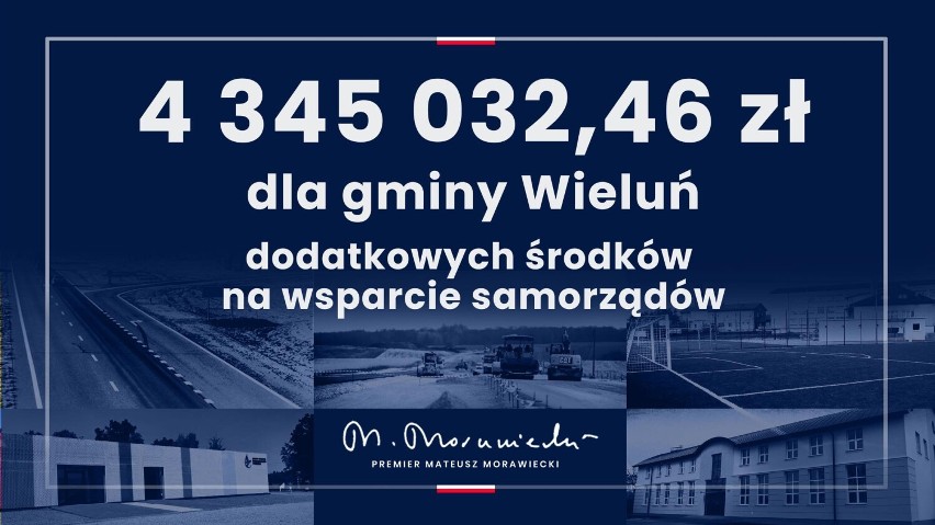 Dodatkowe 10 mln zł wpłynęło do budżetów Wielunia i powiatu. Na co poszły pieniądze? 