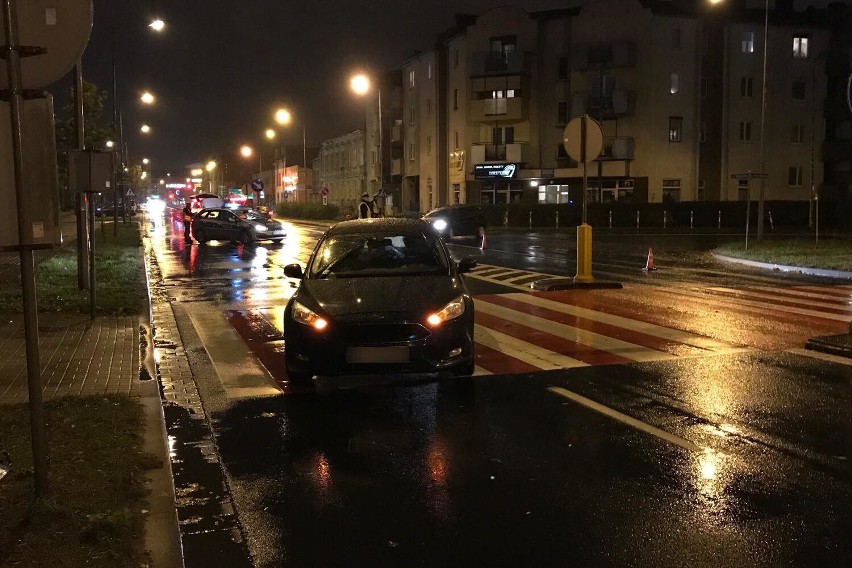 Wypadek na ulicy Majkowskiej w Kaliszu