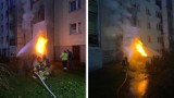 Groźny pożar na Gocławiu. Płomienie miały kilka metrów, ewakuowano około 40 osób