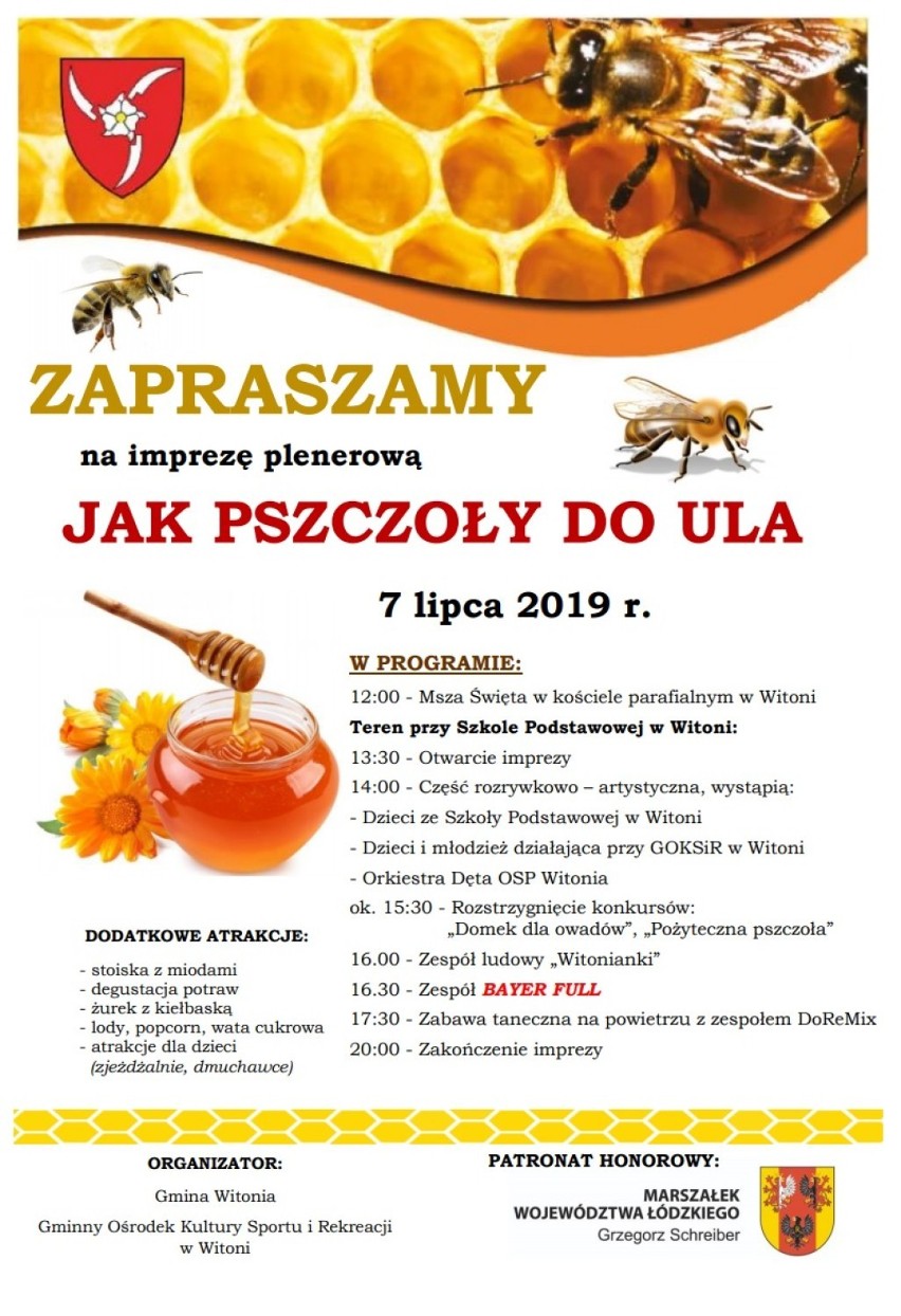 Festyn "Jak pszczoły do ula" już w niedzielę. Gwiazdą imprezy będzie Bayer Full!