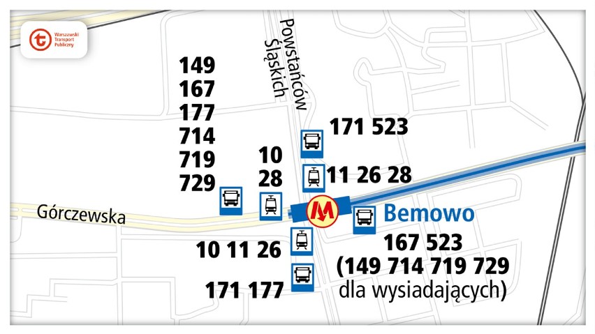 Do stacji Metro Bemowo będzie można dojechać tramwajami...