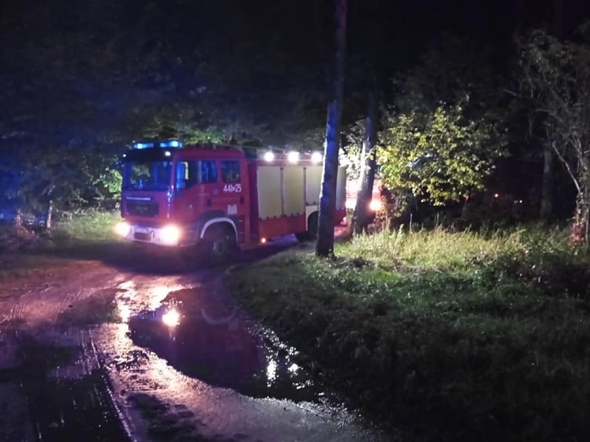 Tragiczny pożar w Czapielskim Młynie (2.10.2022). Nie żyje 83-letnia kobieta