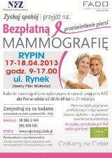 Bezpłatna mammografia w Rypinie