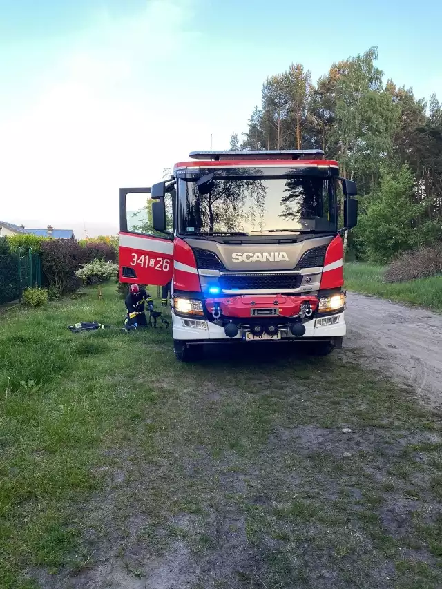 W akcji gaszenia pożaru w Toruniu brały udział cztery zastępy straży pożarnej