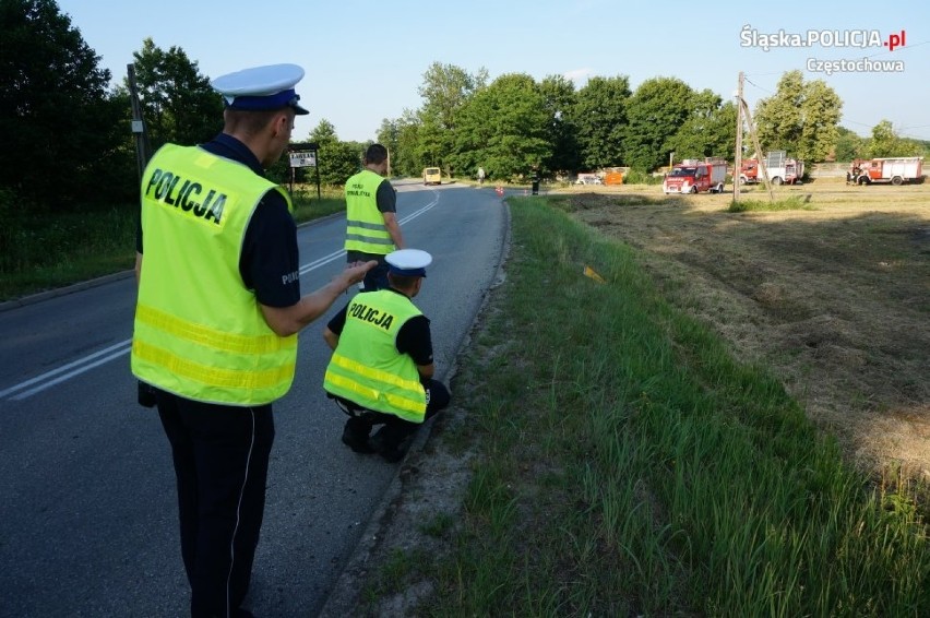 Śmiertelny wypadek na DW 786 w miejscowości Knieja WIDEO + ZDJĘCIA