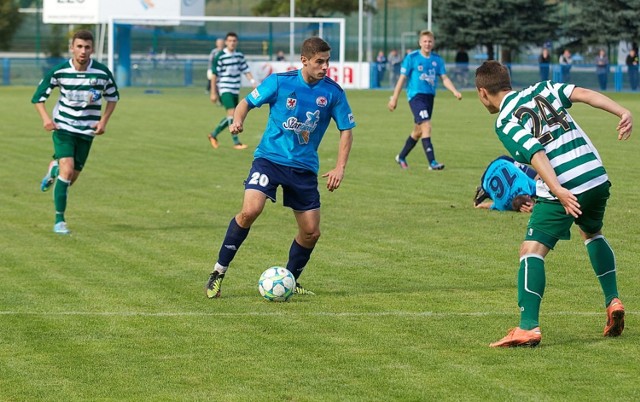 W ostatnich dwóch spotkaniach Błękitni zdobyli dwa gole, oba autorstwa Macieja Kazimierowicza (z piłką).