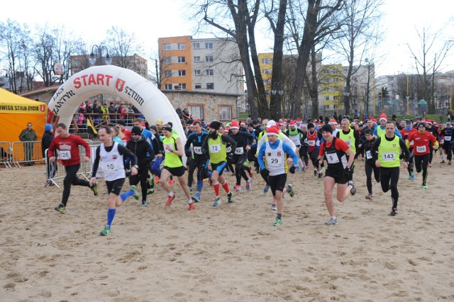 Start do pierwszego biegu XVII Grand Prix Sztumu, w grudniu ubiegłego roku