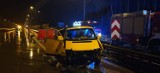 Śmiertelny wypadek na S8 w Wolborzu. Bus z obywatelami Ukrainy uderzył w barierki, a w busa wjechał tir. Nie żyje pasażerka [ZDJĘCIA]