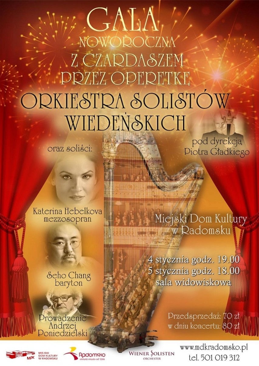 MDK w Radomsku zaprasza na Galę Noworoczną 2019 z Orkiestrą Solistów Wiedeńskich