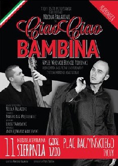 Plakat do spekatklu "Ciao, ciao, bambina"