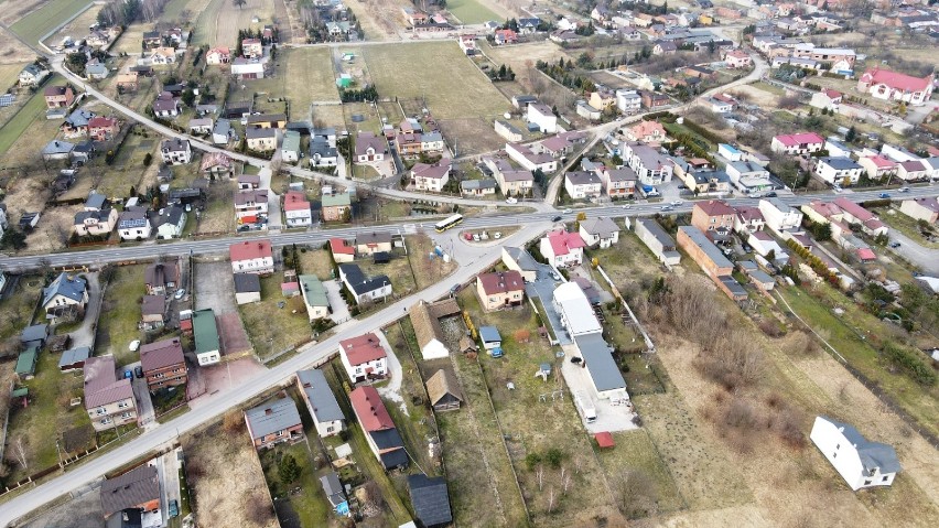 Radomsko z drona. Zobacz Stobiecko Miejskie z lotu ptaka