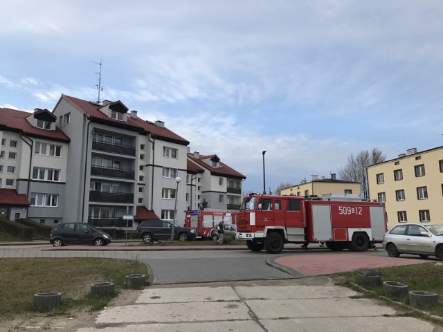 Pożar we Władysławowie 17.03.2017. Spłonęło mieszkanie z ul. Abrahama