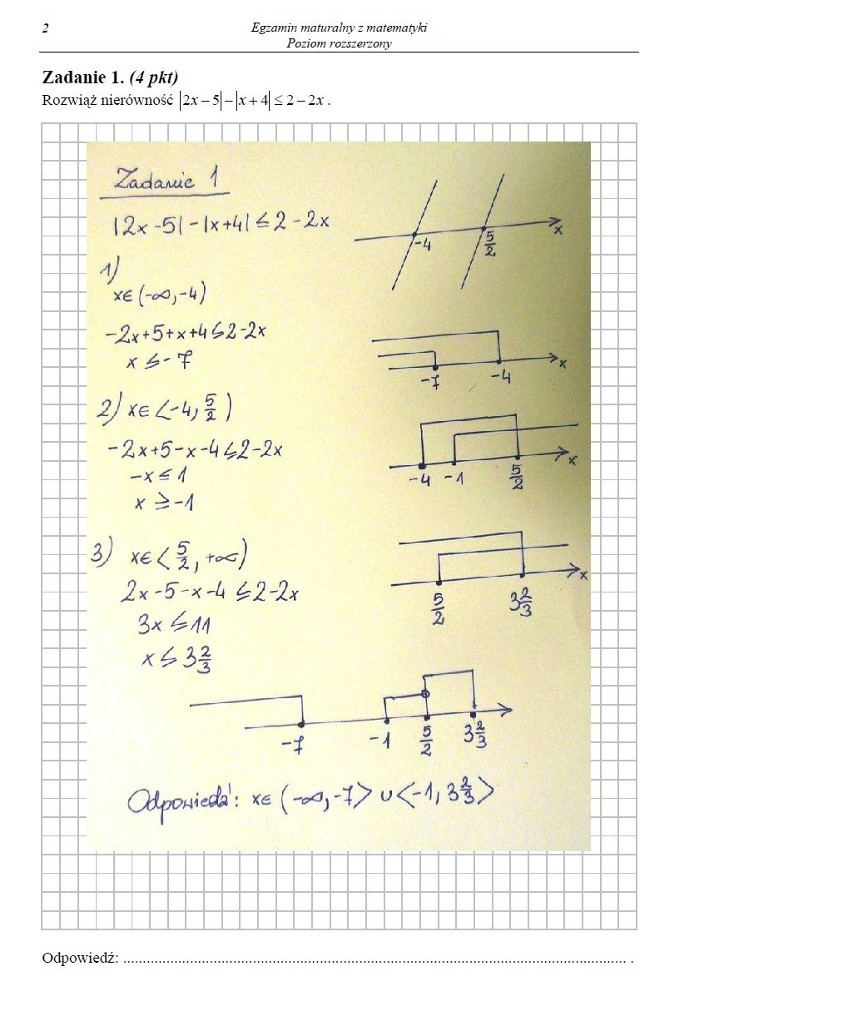 MATURA 2013 z matematyki - poziom rozszerzony [arkusze, zadania, odpowiedzi]