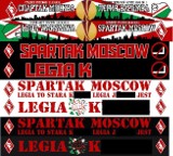 Liga Europejska: Obraźliwe szaliki fanów Spartaka na mecz z Legią