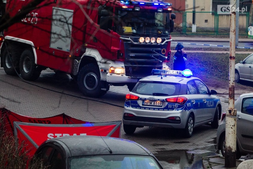 Śmiertelna ofiara pożaru przy ul. Jasnej w Szczecinie. Dwie osoby w szpitalu