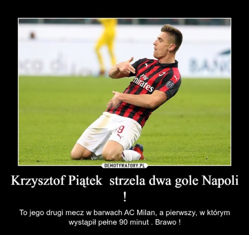 Krzysztof Piątek strzelił dwa gole w wygranym 2:0 meczu...