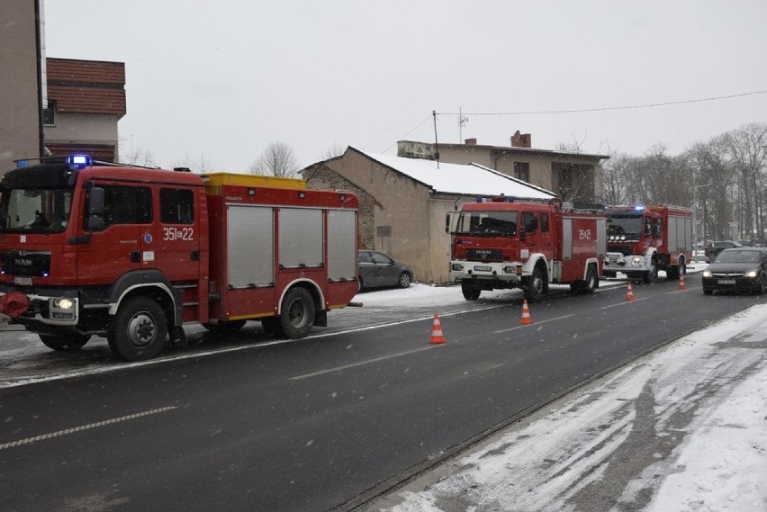 Pożar w zakładzie Chojecki wybuchł przed godziną 14