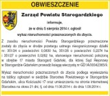 Zarząd Powiatu informuje