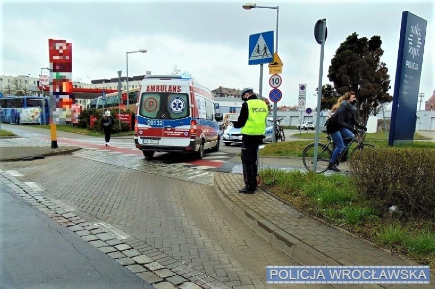 Wrocław. Miał zabrane prawo jazdy, a jechał autem. Wpadł, gdy potrącił rowerzystę! 