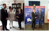 Kłótnia o gabinet burmistrza Pucka podczas wizyty delegacji z Litwy. Przedwyborcze starcie: Marek Rintz kontra Hanna Pruchniewska | ZDJĘCIA