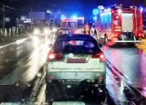 Sądecko-limanowskie zderzenie aut na granicy Nowego Sącza i Chełmca. Utrudnienia w ruchu