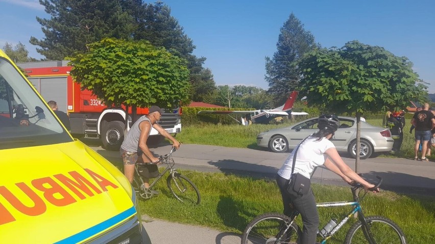 Na lotnisku w Aleksandrowicach spadł samolot.
