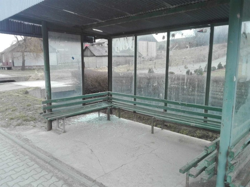 Wandale strzelali na przystankach autobusowych w Sułoszowej. Niszczyli wiaty