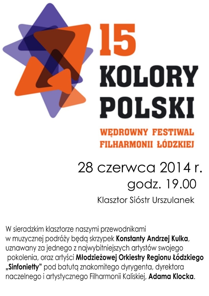 Festiwal Kolory Polski 2014 rusza w Sieradzu