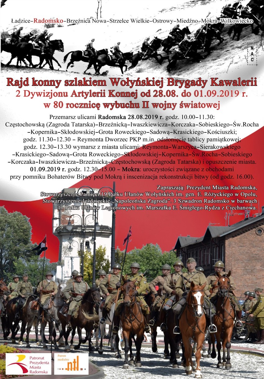 Rajd Konny szlakami walk Wołyńskiej Brygady Kawalerii ruszy 28 sierpnia z Radomska