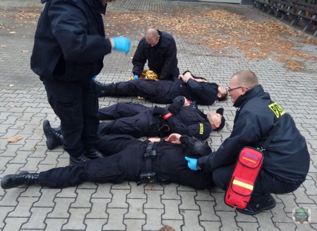 Szkolenie dla policjantów z zakresu udzielania pierwszej pomocy