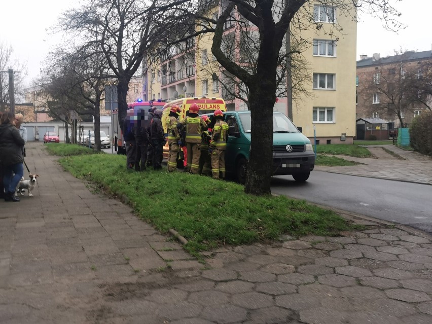 Mężczyzna zasłabł na ulicy w centrum Włocławka....