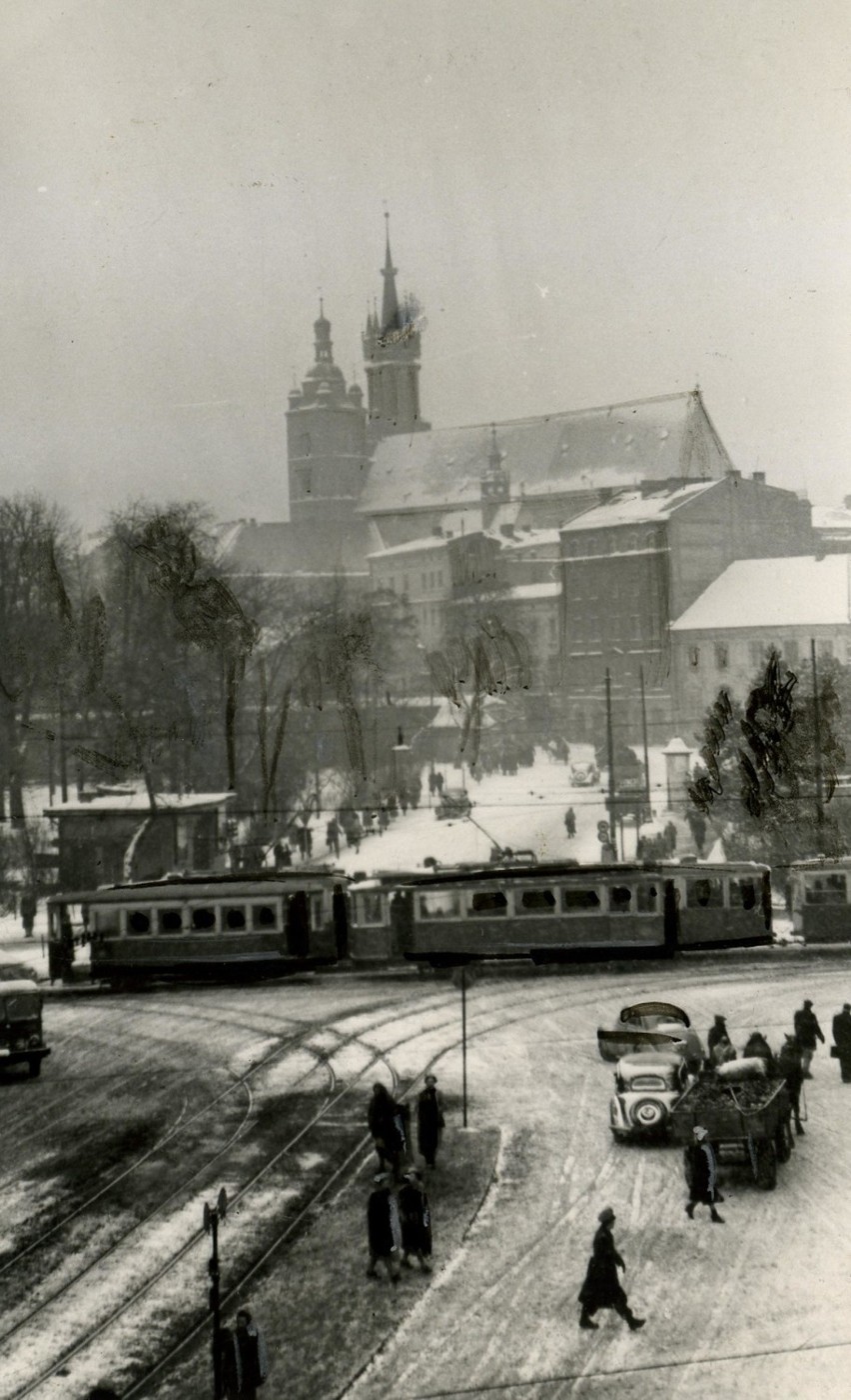 Zdjęcie z okna redakcji przy ul. Wielopole, z 1954 roku