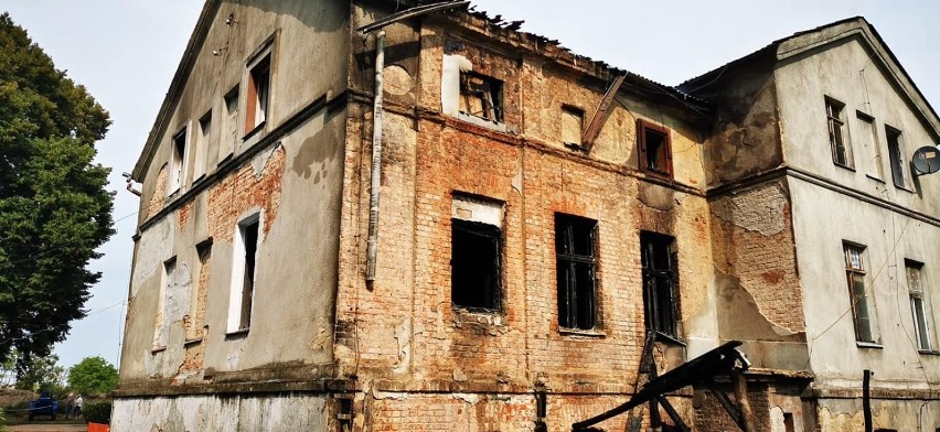 Pożar budynku w Kijach koło Solechowa