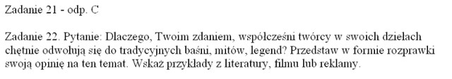 Próbny egzamin gimnazjalny 2013 język polski odpowiedzi