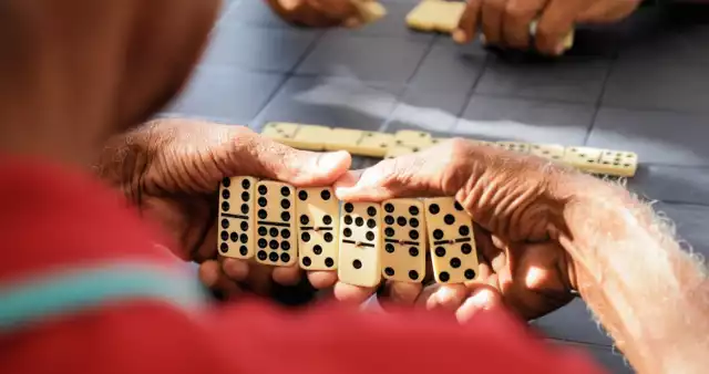 Pamiętaj, aby podczas gry w domino nie pokazywać swoich kamieni innym graczom.