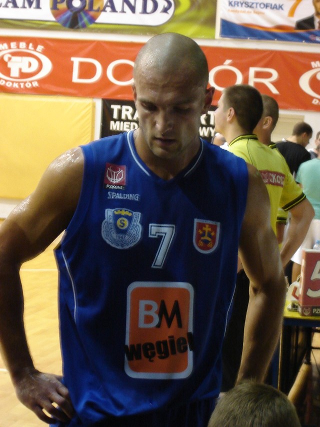 Marcin Kałowski był najskuteczniejszym graczem BM Węgiel Stal.