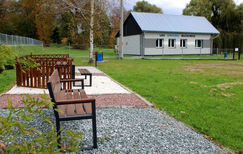 Odnowiona agronomówka w Maćkowicach w gminie Żurawicy.